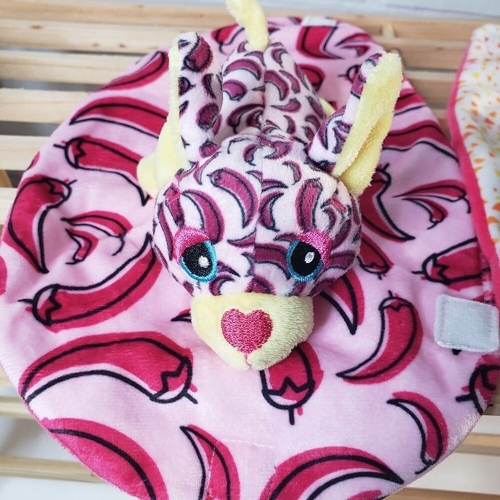 Basic Fun Mini Cutetitos Pink Puppy and Lizard Beanie Set 5" Toddler Soft Toy - Picture 6 of 11